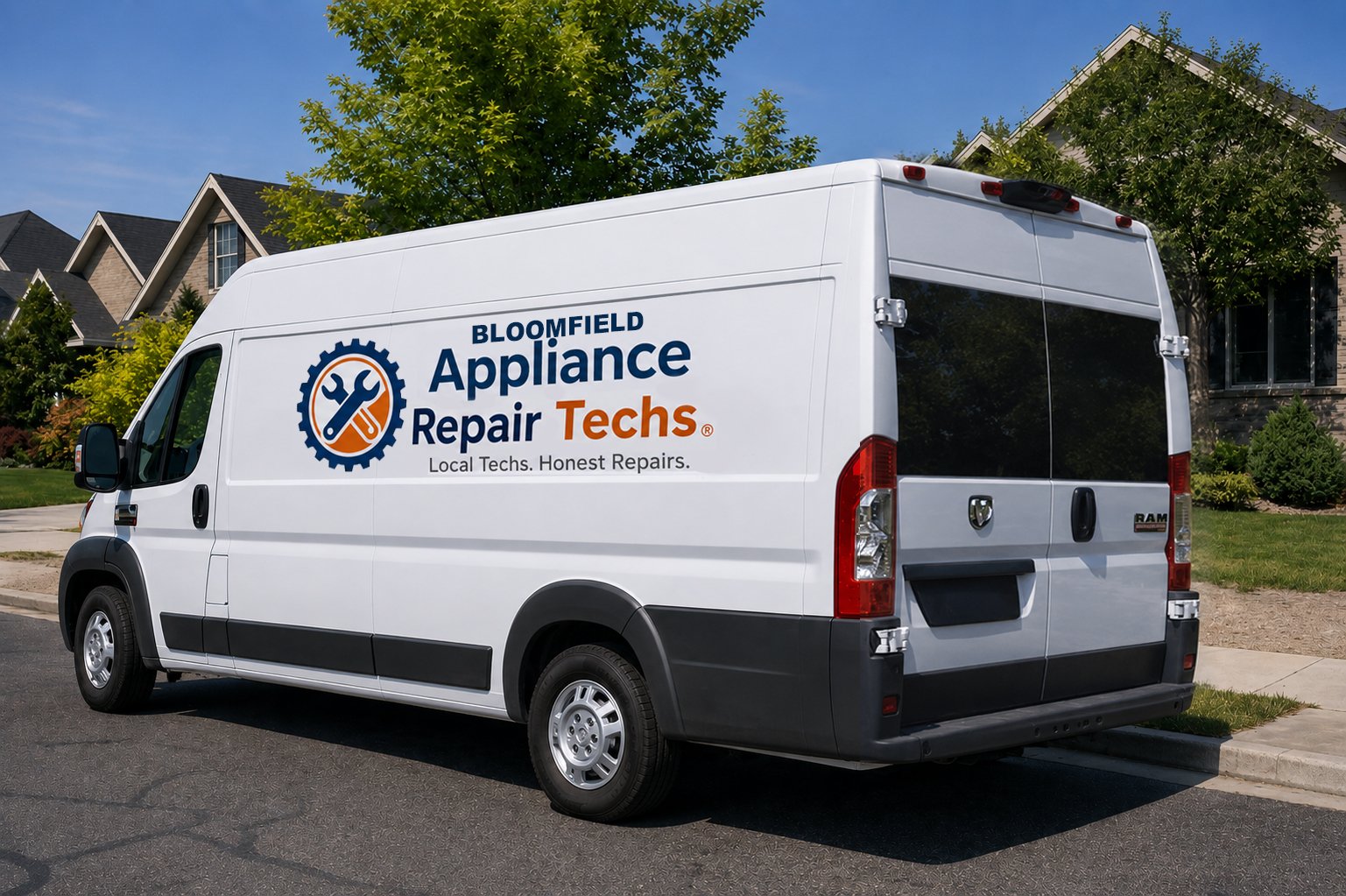 Bloomfield Appliance Repair Techs van